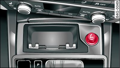 Front centre console: Cigarette lighter